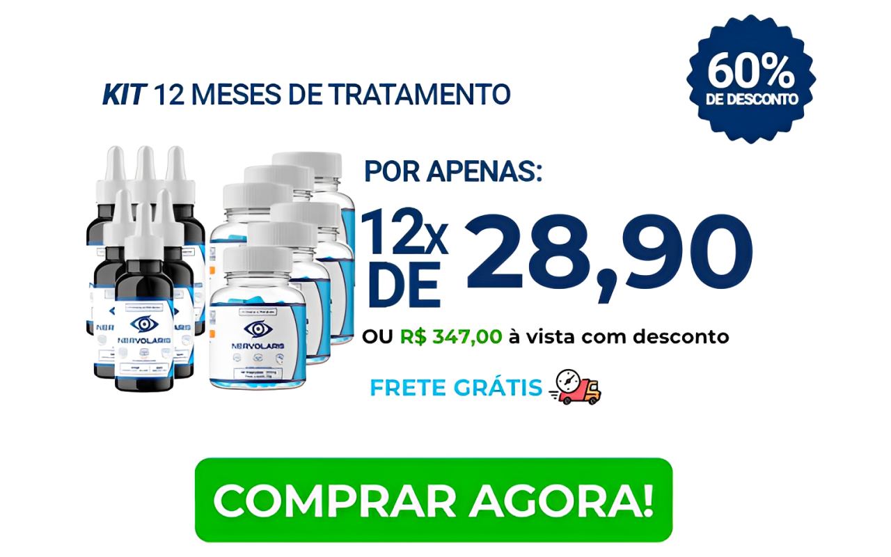 Kit Nervolaris 12 meses - melhor custo-benefício para um ano de tratamento para foco e equilíbrio emocional, com registro da Anvisa