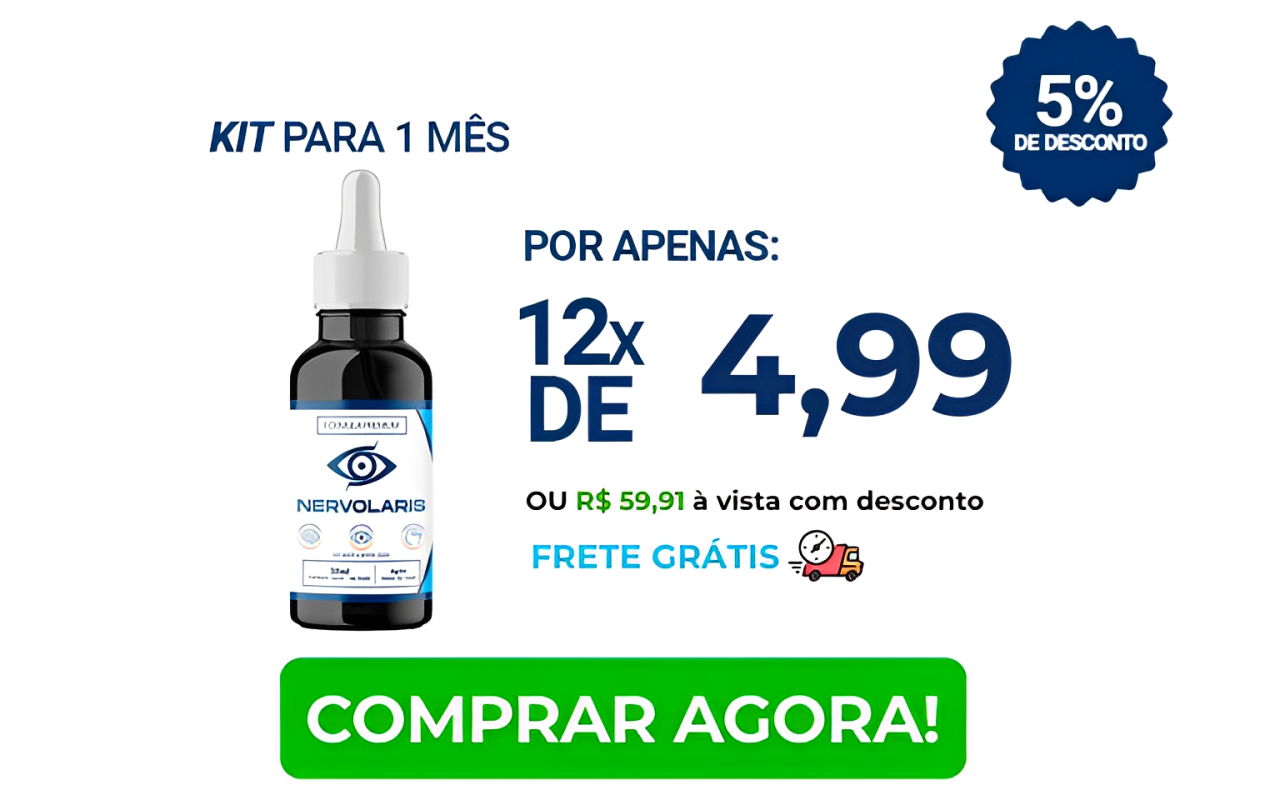 Kit Nervolaris 1 mês - solução natural para controle de ansiedade e equilíbrio emocional, registrado pela Anvisa