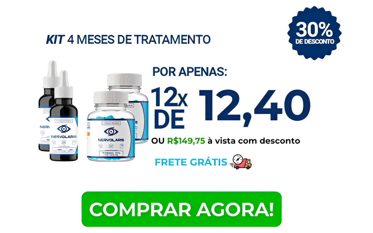 Kit Nervolaris 4 meses - tratamento completo para redução do estresse e aumento da qualidade de vida, com aprovação da Anvisa